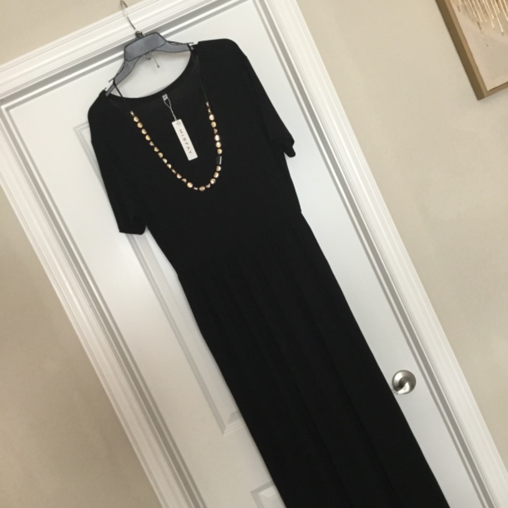 Women’s Short Sleeve Maxi Dress With Pockets. SZ. XL - Picture 4 of 8